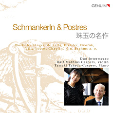 Schmankerln & Postres CD album cover 'Schmankerln & Postres' (GEN 10531 ) with Ralf Mathias Caspers, Tamaki Takeda-Caspers