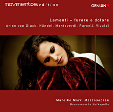 CD album cover 'Lamenti: furore e dolore' (GEN 10176) with Mareike Morr, Hannoversche Hofkapelle