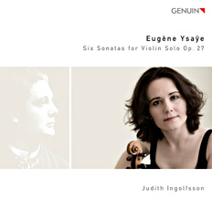 CD album cover 'Eug�ne Ysa�e' (GEN 11202) with Judith Ingolfsson