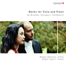 CD album cover 'Werke für Bratsche und Klavier' (GEN 10193) with Naoko Shimizu, Özgür Aydin