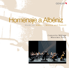 Homenaje a Albéniz CD album cover 'Homenaje a Albéniz' (GEN 11533) with Concerto Málaga, Massimo Paris