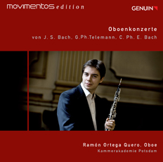 Oboenkonzerte CD album cover 'Oboenkonzerte' (GEN 11209) with Ramón Ortega Quero, Kammerakademie Potsdam, Peter Rainer