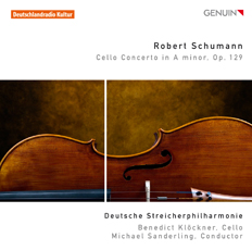 CD album cover 'Robert Schumann' (GEN 11215) with Deutsche Streicherphilharmonie, Michael Sanderling ...