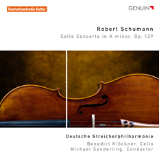 Robert Schumann CD album cover 'Robert Schumann' (GEN 11215) with Deutsche Streicherphilharmonie, Michael Sanderling ...