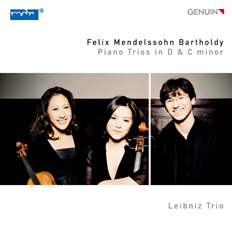 CD album cover 'Felix Mendelssohn' (GEN 12241) with Leibniz Trio, Nicholas Rimmer, Hwa-Won Pyun, Lena Wignjosaputro
