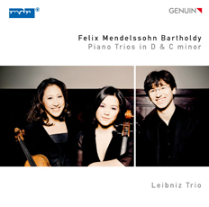 Felix Mendelssohn CD album cover 'Felix Mendelssohn' (GEN 12241) with Leibniz Trio, Nicholas Rimmer, Hwa-Won Pyun, Lena Wignjosaputro