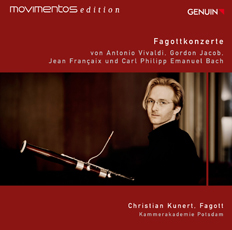 CD album cover 'Fagottkonzerte' (GEN 12240) with Kammerakademie Potsdam, Christian Kunert