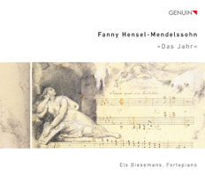 CD album cover 'Fanny Hensel-Mendelssohn (1805-1847)' (GEN 12244) with Els Biesemans