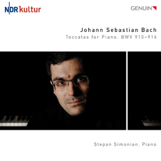 CD album cover 'Johann Sebastian Bach' (GEN 12250) with Stepan Simonian