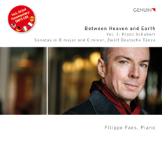 Between Heaven and Earth CD album cover 'Between Heaven and Earth' (GEN 13263) with Filippo Faes