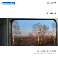 CD album cover 'Paysages' (GEN 13293d) with Asasello-Quartett
