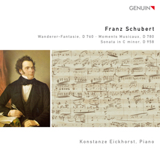 CD album cover 'Franz Schubert (1797-1828)' (GEN 13289) with Konstanze Eickhorst