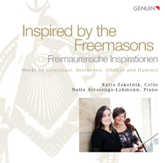 CD album cover 'Inspired by the Freemasons' (GEN 13541) with Katja Zakotnik, Naila Alvarenga-Lahmann