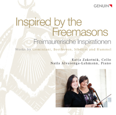 Freimaurerische Inspirationen CD album cover 'Freimaurerische Inspirationen' (GEN 13541) with Katja Zakotnik, Naila Alvarenga-Lahmann