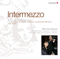 Intermezzo CD album cover 'Intermezzo' (GEN 13544) with Ralf Mathias Caspers, Tamaki Takeda-Caspers