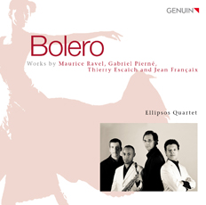 CD album cover 'Bolero' (GEN 14543) with Ellipsos Quartet