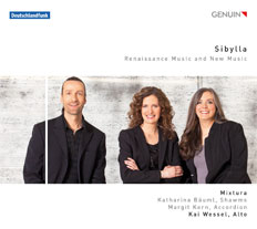 CD album cover 'Sibylla' (GEN 14299) with Mixtura, Kai Wessel