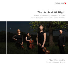 CD album cover 'The Arrival Of Night' (GEN 14325) with Flex Ensemble, Elsbeth Moser