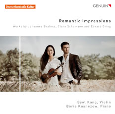CD album cover 'Romantic Impressions' (GEN 15335) with Byol Kang, Boris Kusnezow