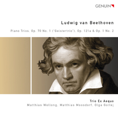 CD album cover 'Ludwig van Beethoven: Piano Trios' (GEN 15344) with Trio Ex Aequo