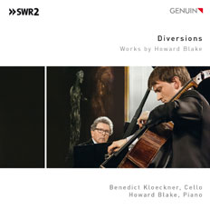 CD album cover 'Diversions' (GEN 15346) with Benedict Kloeckner, Howard Blake