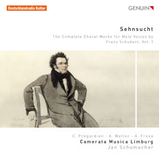 CD album cover 'Sehnsucht' (GEN 15349) with Camerata Musica Limburg, Jan Schumacher, Christoph Prégardien ...