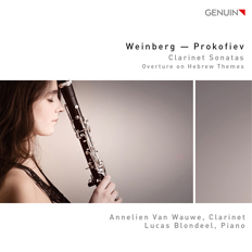 CD album cover 'Weinberg – Prokofiev' (GEN 15372) with Annelien Van Wauwe, Lucas Blondeel