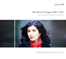 CD album cover 'The Art of Fugue BWV 1080' (GEN 15374) with Schaghajegh Nosrati