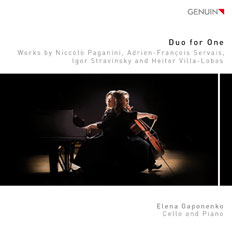 Duo for One CD album cover 'Duo for One' (GEN 15376) with Elena Gaponenko
