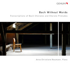 CD album cover 'Bach Without Words' (GEN 15375) with Anna Christiane Neumann, Anja Kleinmichel