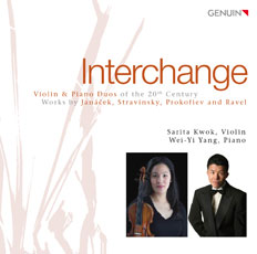 Interchange CD album cover 'Interchange' (GEN 16548) with Sarita Kwok, Wei-Yi Yang