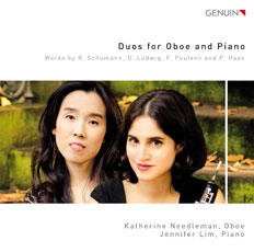 Duos for Oboe and Piano CD album cover 'Duos for Oboe and Piano' (GEN 16407) with Katherine Needleman, Jennifer Lim