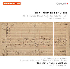 CD album cover 'Der Triumph der Liebe' (GEN 16410) with Camerata Musica Limburg, Christoph Prégardien ...