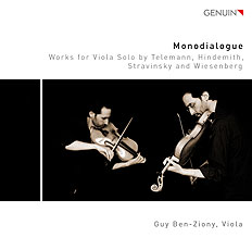 Monodialogue CD album cover 'Monodialogue' (GEN 16423) with Guy Ben-Ziony