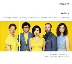 CD album cover 'Yellow' (GEN 16438) with Amaryllis Quartett, Katharina Persicke