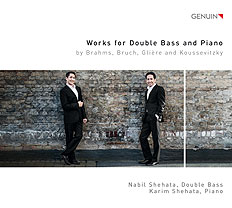 CD album cover 'Werke für Kontrabass und Klavier' (GEN 17448) with Nabil Shehata, Karim Shehata