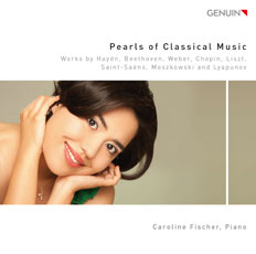 CD album cover 'Pearls of Classical Music' (GEN 17452) with Caroline Fischer