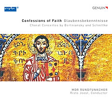 CD album cover 'Glaubensbekenntnisse' (GEN 17450) with MDR-Rundfunkchor, Risto Joost