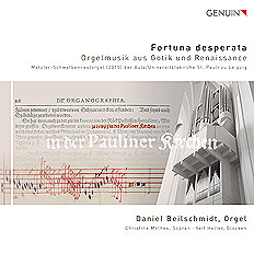 CD album cover 'Fortuna desperata' (GEN 17453) with Daniel Beilschmidt, Christine Mothes, Veit Heller