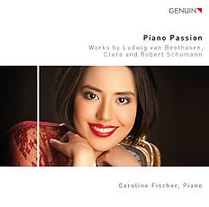 CD album cover 'Piano Passion' (GEN 17464) with Caroline Fischer