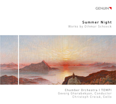 CD album cover 'Summer Night' (GEN 18497) with I TEMPI, Gevorg Gharabekyan, Christoph Crois