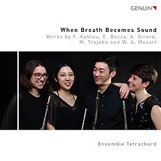CD album cover 'When Breath Becomes Sound' (GEN 18611) with Ensemble Tetrachord