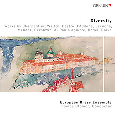 CD album cover 'Diversity' (GEN 18608) with European Brass Ensemble, Thomas Clamor