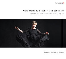 CD album cover 'Klavierwerke von Schubert und Schumann' (GEN 18620) with Natalia Ehwald