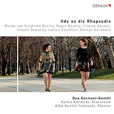 Ode an die Rhapsodie CD album cover 'Ode an die Rhapsodie' (GEN 18625) with Duo Kermani-Gentili, Kymia Kermani, Alba Gentili-Tedeschi