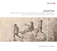 CD album cover 'Grand Tour' (GEN 19648) with Cicerone Ensemble