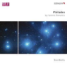 Pléïades CD album cover 'Pléïades' (GEN 19633) with DeciBells, Domenico Melchiorre