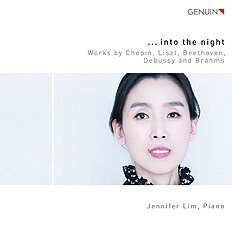 CD album cover '... into the night' (GEN 19637) with Jennifer Lim