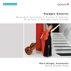 CD album cover 'Voyages Sonores' (GEN 19634) with Maria Kliegel, Oliver Triendl