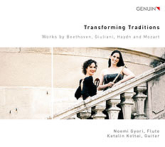 CD album cover 'Transforming Traditions' (GEN 19640) with Noemi Gyori, Katalin Koltai